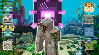 IRON GOLEM VS ALL HIDDEN DEPTHS MOBS | MINECRAFT DUNGEONS