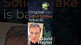 Original SOLID SNAKE actor DAVID HAYTER returns!! #mgs #voiceactor #konami #hayter