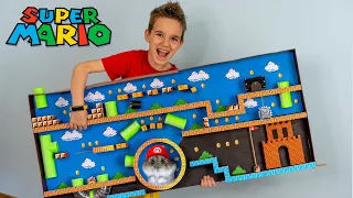 СДЕЛАЛ ИГРУ SUPER MARIO ИЗ КАРТОНА  ДЛЯ ХОМЯЧКА