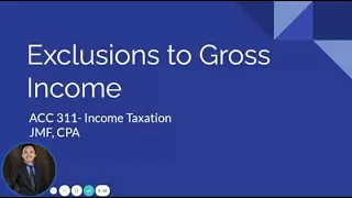 TAX: Exclusions to Gross Income