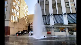 The Best Downtown Los Angeles Bike Tour With Hydrant Explosion Waterfall. (I Almost Got Wet!)  XOXO