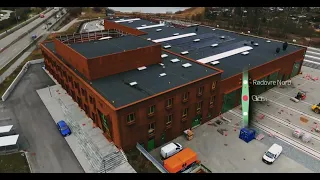 Dronefilmtur langs letbanen