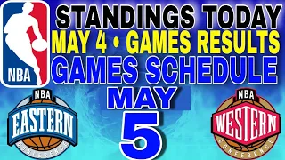 nba playoffs standings today may 4, 2024 | games results | games schedule may 5, 2024