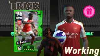 100% Working Trick To Get 102 Rated B. SAKA From Potw Worldwide Pack || eFootball 2024 Mobile