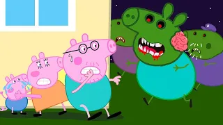 Zombie Apocalypse, Daddy Pig Turns Into ZOMBIE At Laboratory 🧟‍♀️  Peppa Pig Funny Animation