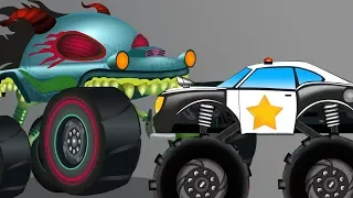 Return Of The Ultimate Bank Robbers | Haunted House Monster Truck | Video For Kids EP#74