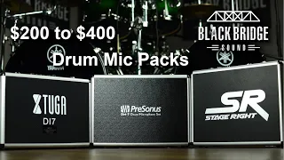$200 to $400 Drum Mic Pack Shootout! Xtuga Di7 vs Presonus DM7 vs Monoprice 7 Piece Drum Mic Packs