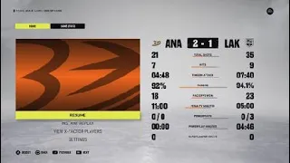 NHL 2022 Los Angeles Kings Vs Anaheim Ducks