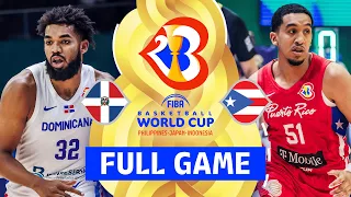 Dominican Republic v Puerto Rico | Full Basketball Game | FIBA Basketball World Cup 2023