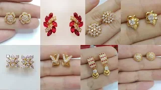 Latest Gold Small Earring ||Studs|| Designs Huge Collection