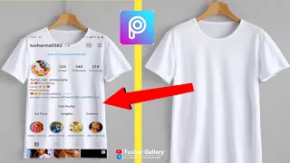 😲TShirt Par Apna Instagram Profile Kaise Lagaye||T shirt editing || Instagram photo editing||PicsArt