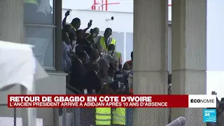 REPLAY - Laurent Gbagbo arrivé à Abidjan après dix ans d'absence