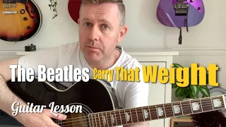 Carry That Weight - The Beatles Acoustic Guitar Lesson - Learn It In 5 Minutes