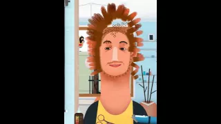 Играем в  игру:Toca Hair Salon 2