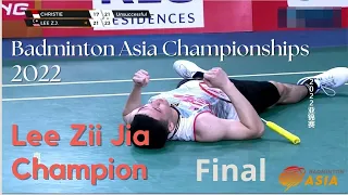 Lee Zii Jia vs Jonatan Christie | Badminton Asia Championships 2022 | Final