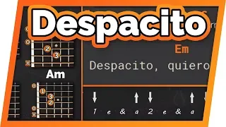 Despacito Guitar Tutorial // Play Along (Luis Fonsi, Daddy Yankee, Justin Bieber)