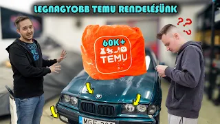 VERSENY BMW ÉPÜL 🚀 Racse cuccok olcsóbban ☢️ TEMU unboxing 🚨