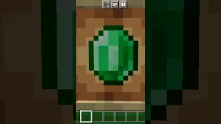 Emerald Pixel art In Minecraft |[]| ProNeverLoses