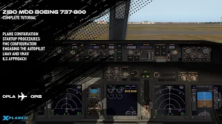Zibo MOD Boeing 737-800 Complete Tutorial for X Plane 11 - Lahore to Islamabad