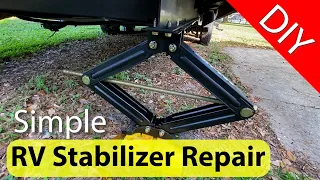 How to: RV stabilizer jack repair / Save $$$ to keep your adventure alive!
