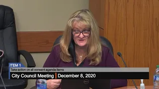 City Council Meeting - 12/8/2020