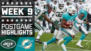 Jets vs. Dolphins | NFL Week 9 Game Highlights