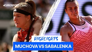 Unseeded Muchova Provides Huge Upset & Defeats Sabalenka To Reach French Open Final | Eurosport