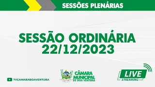 Sessão Ordinária 22/12/2023