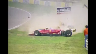 F1 1980s Fourmula 1 | Jody Scheckter crashes hard at the 1980 Imola GP #f1
