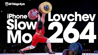 Aleksey Lovchev 264kg Clean & Jerk World Record iPhone Slow Motion