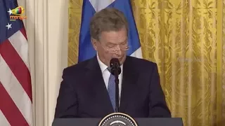 Finland President Niinistö Remarks At A Joint Press Conference With US President Trump | Mango News