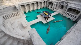 Build The Greatness Kings Underground Swimming Pool And Feed Crocodile in the Temple