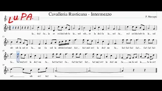 Intermezzo (Cavalleria Rusticana) - Flauto dolce - Note - Spartito - Karaoke - Instrumental - Canto