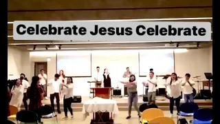 Celebrate Jesus Celebrate.       ( JCC dance step )