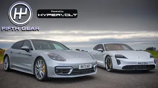 Porsche Panamera vs Taycan - Test 1 Road Manners | Fifth Gear