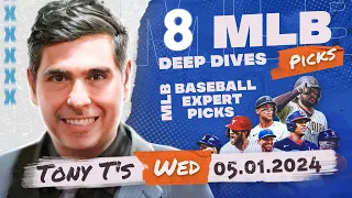 Part 1 - 8 FREE MLB Picks and Predictions on MLB Betting Tips for Today, Wednesday 5/1/2024