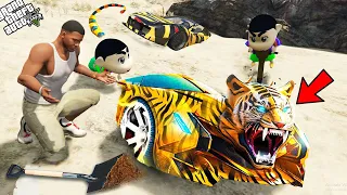 GTA 5 : Franklin Found SECRET BURIED TIGER SUPER CAR in GTA 5 ! (GTA 5 Mods)