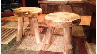 How To Make a Rustic 3 Legged Stool