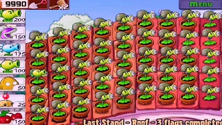 Plants vs Zombies (Roof) Survival in Gatling Pea Only Epic Mod