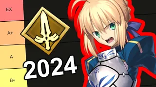 Fate/Grand Order – Saber Tier List 2024