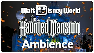 Disney World Haunted Mansion Ambience - [Blowing Wind, falling leaves, Owls] Relax, Sleep, Study.