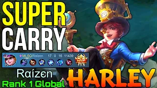 Super Carry Harley MVP 15+ Points - Top 1 Global Harley by Rαízєn - Mobile Legends