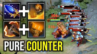 PURE COUNTER..!! Battle Fury + Aghanim Scepter Earthshaker Counter Phantom Lancer 7.24 | Dota 2