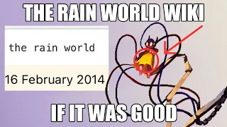 Rain World || Reading REALLY Old Wiki Articles