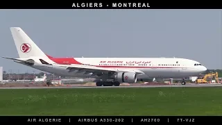 Air Algerie A330-202 Landing in Montreal from Algiers AH2700