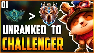 xBlotter Challenger Teemo | UNRANKED TO CHALLENGER  | EPISODE 1!