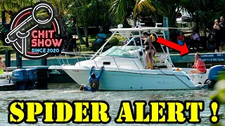 Captain Drags Mate All Over Black Point Marina ! (Chit Show )