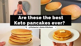 EASY FLUFFY KETO PANCAKES from Keto Bisquik @victoriasketokitchen