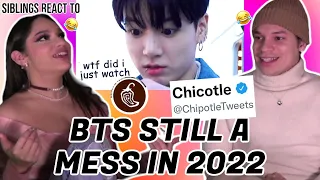 Siblings react to 'BTS still a LARGE MESS in 2022'