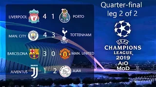 Champions League - Quarter Final Leg 2 of 2 Highlights | All Goals 2019